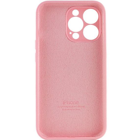 Чохол Silicone Case Full Camera Protective (AA) для Apple iPhone 13 Pro (6.1") Рожевий / Light pink | Зображення 1