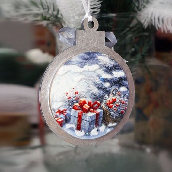 Творчий набір для створення 3-х ялинкових прикрас "Winter Forest" FDCKW-052 | Зображення 4