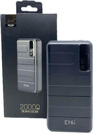 Power Bank 20000 mAh 22,5W реальна ємність KPG-22 зарядка зовнішній акумулятор павербанк швидка зарядка