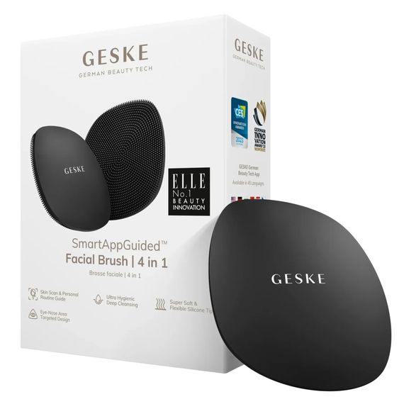 Щітка для обличчя GESKE Facial Brush 4в1 white, Сірий