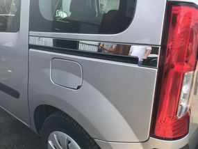 Молдинг під зсувну двері (2 шт., нерж.) для Renault Kangoo 2008-2020 рр