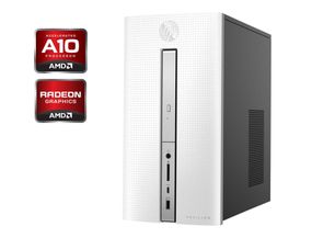 Ігровий ПК Б-клас HP Pavilion 570-p041ng Tower / AMD A10-9700 (4 ядра по 3.5 - 3.8 GHz) / 8 GB DDR4 / 256 GB SSD / AMD Radeon R5 M435, 2 GB GDDR5, 64-bit / Wi-Fi б/в