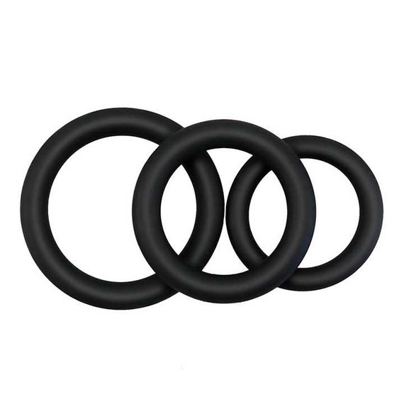 Набор эрекционных колец (3 шт) - Гладкое | Зображення 4