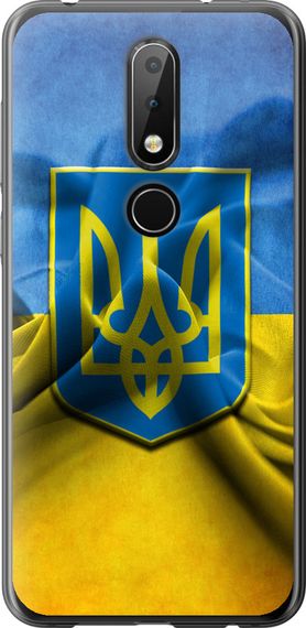 Чехол на Nokia 6.1 Plus Флаг и герб Украины 1 "375u-1539-17620"