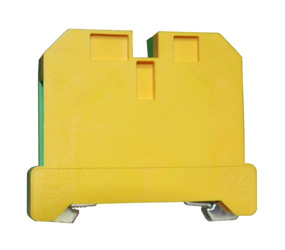 Клема "PE" КНГз-SAK-16EK 101А 4-165мм2 гвинтова жовто-зелена DIN-рейку без маркера Ny95505479 | Зображення 1