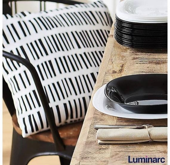 Столовий сервіз Luminarc Carine Black/White N1500, 30 предметів, на 6 персон | Зображення 9
