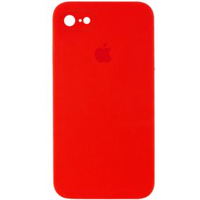 Чехол Silicone Case Square Full Camera Protective (AA) для Apple iPhone 6/6s (4.7") Червоний / Red
