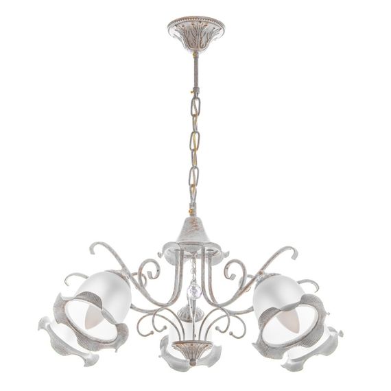 Люстра подвесная флористика E14 40W WH (BKL-491S/5)