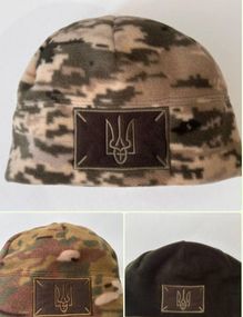 Шапка з гербом + ліпучка