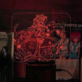 Акриловый светильник-ночник Эола красный tty-n001285