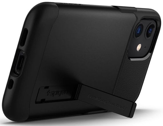 Чехол Spigen для Apple iPhone 12 mini Slim Armor, Black (ACS01545) | Зображення 3