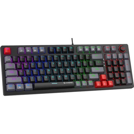 Клавіатура GamePro MK120B LED Blue Switches USB Black (MK120B) | Зображення 1