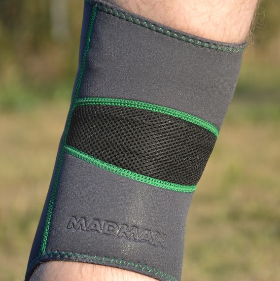 Наколінник MadMax MFA-294 Zahoprene Knee Support Dark Grey/Green (1шт.) XL | Зображення 9