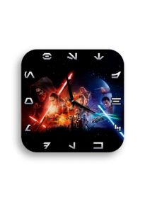Годинник настінний star wars 4 квадратний