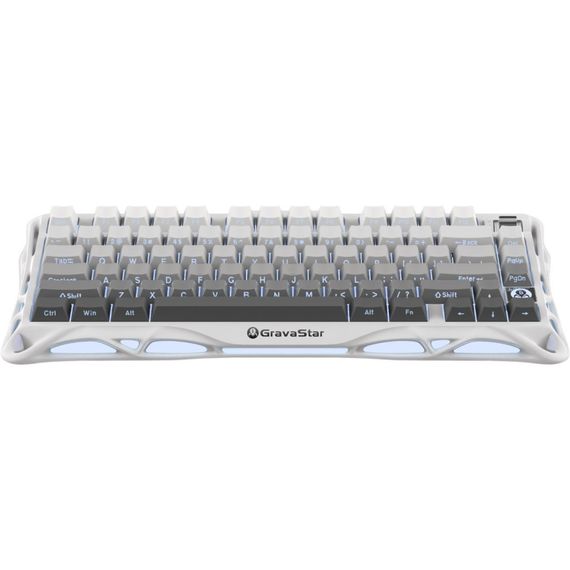 Клавіатура GravaStar Mercury K1 TKL Wireless/Bluetooth/USB UA White (GSK1_GWHT)