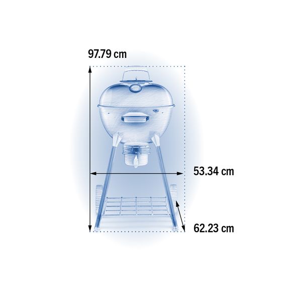 Вугільний гриль 47 см Napoleon Premium Kettle, NK18K-LEG-3 Код: 012115 | Зображення 7
