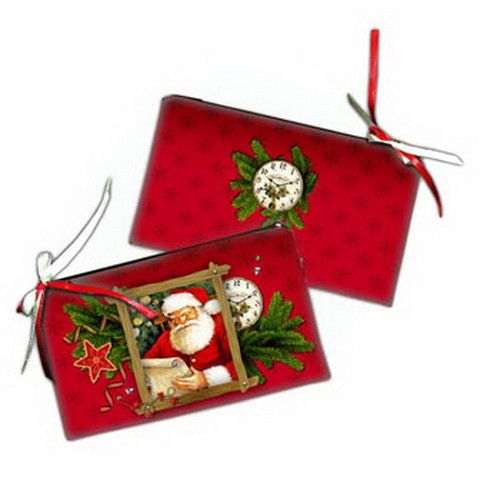 Косметичка жіноча Письмо Санте 20х12 см (K_NK013)