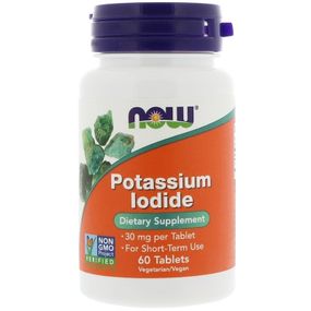Мікроелемент Йод NOW Foods Potassium Iodide 60 Tabs