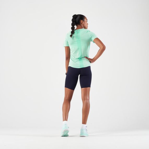 Футболка жіноча Run 500 Comfort для бігу зелена - L | Зображення 1