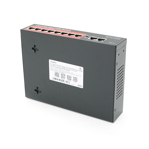 8-портовий керований PoE комутатор YOSO YO208G-120 з 8 портами POE 100Мбіт + 2 UP-Link 1000Мбіт, 52V/120W. APP-Amitres | Зображення 1