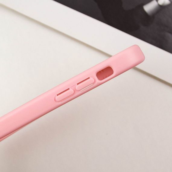 TPU чохол Transparent + Colour 1,5mm для Apple iPhone 12 (6.1") Pink | Зображення 6