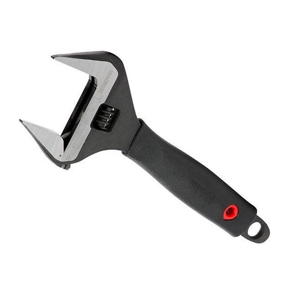 Ключ розвідний 250 мм, прогумована ручка, розведення губок 50 мм, Cr-V INTERTOOL XT-00501 | Зображення 1