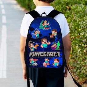 Рюкзак детский майнкрафт "Minecraft" 34х27см,городской ранец для мальчика с принтом (00184)