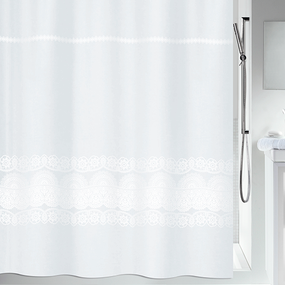 Шторка для ванної та душу Spirella Broderie 180x200 см, водовідштовхувальна поліестер, 10.20116