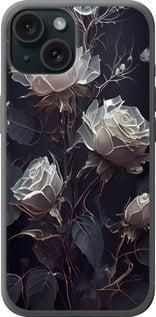 Чохол на iPhone 15 Троянди 2 із силікону FCh_002292