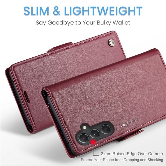 Шкіряний чохол-книжка Retro Case для Samsung Galaxy A54 колір Червоний | Зображення 4