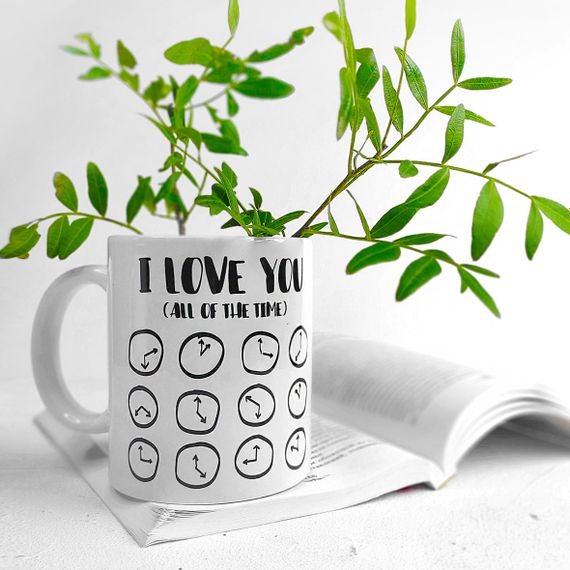 Кружка с принтом I love you all of the time 330 мл (KR_21L034)