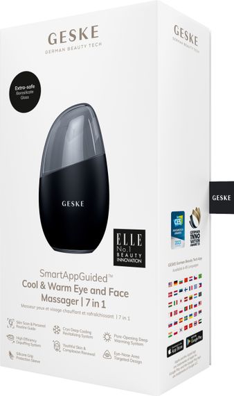 Масажер для обличчя GESKE Cool&Warm Eye and Face Massager 7в1 black | Зображення 7