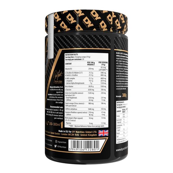 Передтренувальний комплекс Dorian Yates Blood and Guts 380g (Cola) | Зображення 1