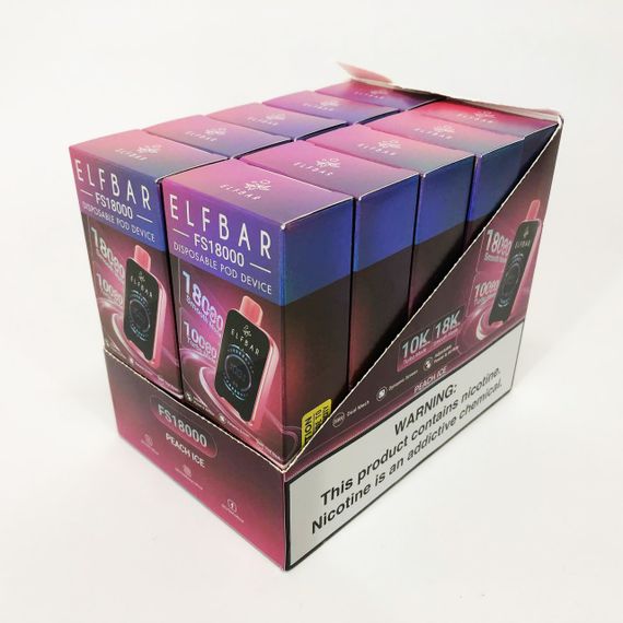 ELF BAR FS18000 смак Персик (Peach Ice) (ws21718) | Зображення 1