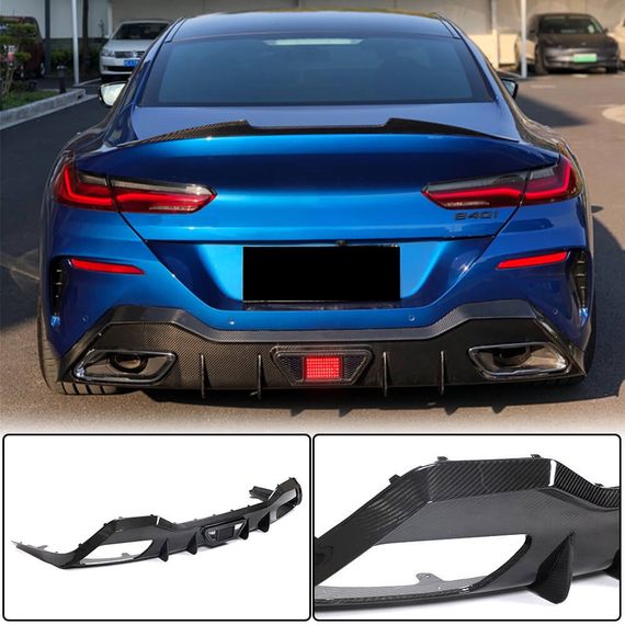 Дифузор заднього бампера V1 (для G16 M-Sport, Карбон) для BMW 8 cерія G14/G15/G16 2018- рр