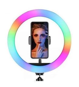 Кільцева лед-лампа для студійного освітлення Ring RGB MJ 36 36см з пультом для фото і відео