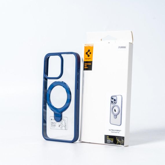 Чохол для смартфона Spigen AAA Magnetic Ring for Apple iPhone 15 Pro Max Blue | Зображення 3