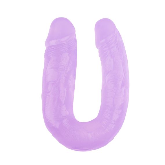 Фаллоимитатор двойной Chisa Hi-Rubber, фиолетовый sexstyle | Зображення 2