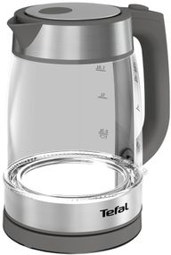 Електрочайник TefalGlass Kettle, 1,7л, скло, сірий (KI740B30)