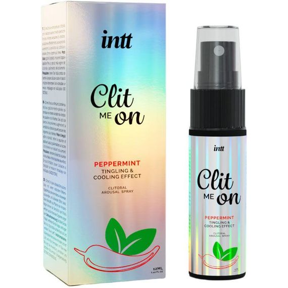 Збуджувальний спрей для клітора Intt Clit Me On Peppermint Cooling Effect 12 мл, охолоджувальний ефе Sex Aura