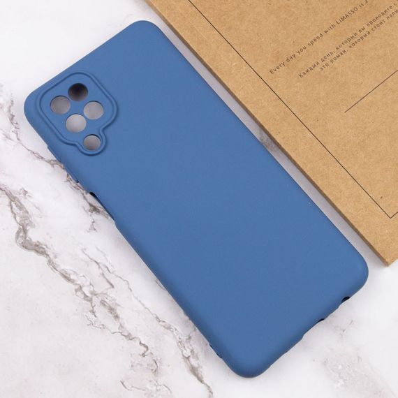 Чехол Silicone Cover Lakshmi Full Camera (A) для Samsung Galaxy A12 / M12 Full camera, Синій/Navy Blue | Зображення 3