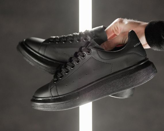 Кросівки Alexander McQueen Full Black / Маквіни чорні з чорною підошвою | Зображення 5