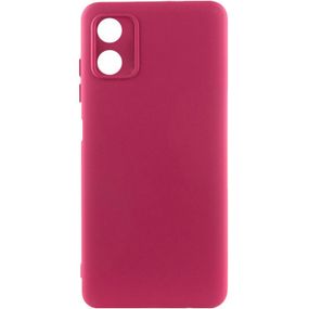 Чохол TPU GETMAN Liquid Silk Full Camera для Motorola Moto G04 / E14 Бордовий / Marsala