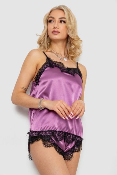 Піжама жіноча, колір фіолетовий, 238R57408