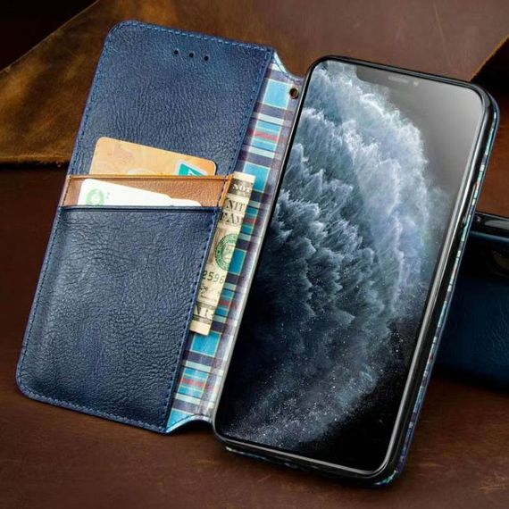 Шкіряний чохол-книжка GETMAN Cubic (PU) для Xiaomi Redmi Note 9/Redmi 10X | Зображення 1