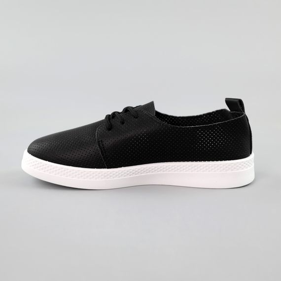 Кеди жіночі перфорація 591554 Чорні 36 37 38 39 40 41 | Зображення 2