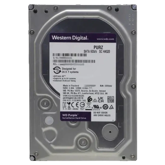 Western Digital Purple (WD23PURZ) 2ТВ 3.5" Жорсткий диск - Накопичувачі