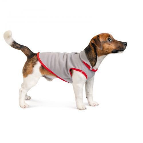 Жилет Pet Fashion «Fleecy» для собак, размер S, серо-красный | Зображення 1