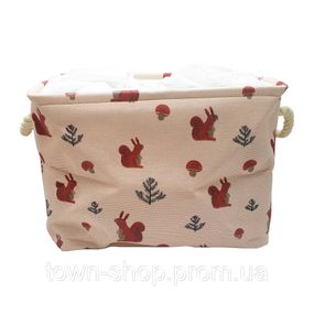 Корзина из хлопка Bambi CLR619  корзинки 35-25-26см Белка