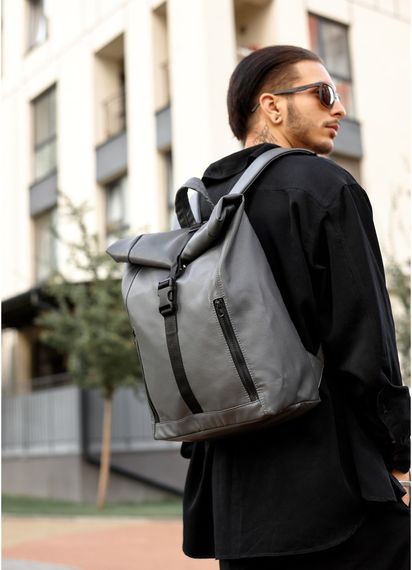Чоловічий рюкзак Sambag ROLLTOP LZT графітовий 41 х 30 х 16 см (24208009m)